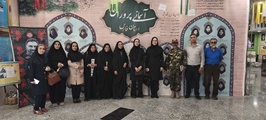 بازدید مدیریت و جمعی از کارکنان مرکز آموزشی درمانی خلیلی از موزه دفاع مقدس